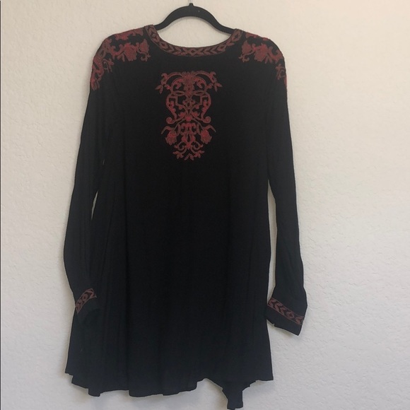 Free People Black Long Sleeve Dress - Picture 4 of 6